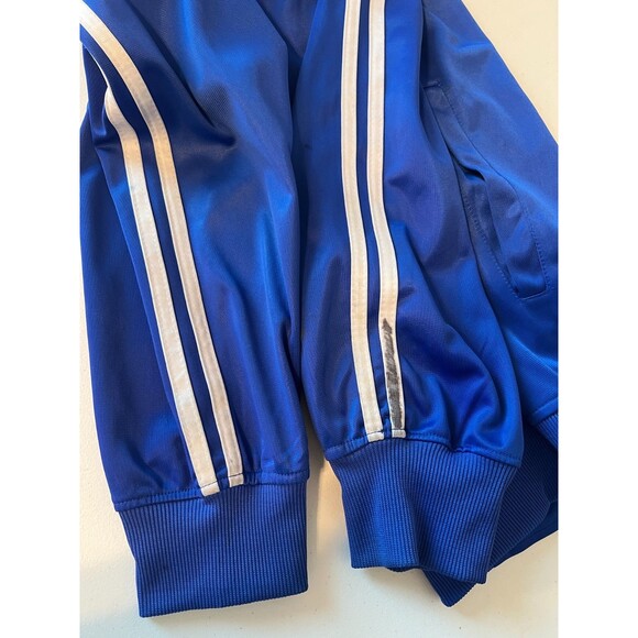 Linea Uomo LU Track Jacket Mens XL Blue 2 Stripes Dazzle Full Zip Run Activewear - Picture 11 of 12